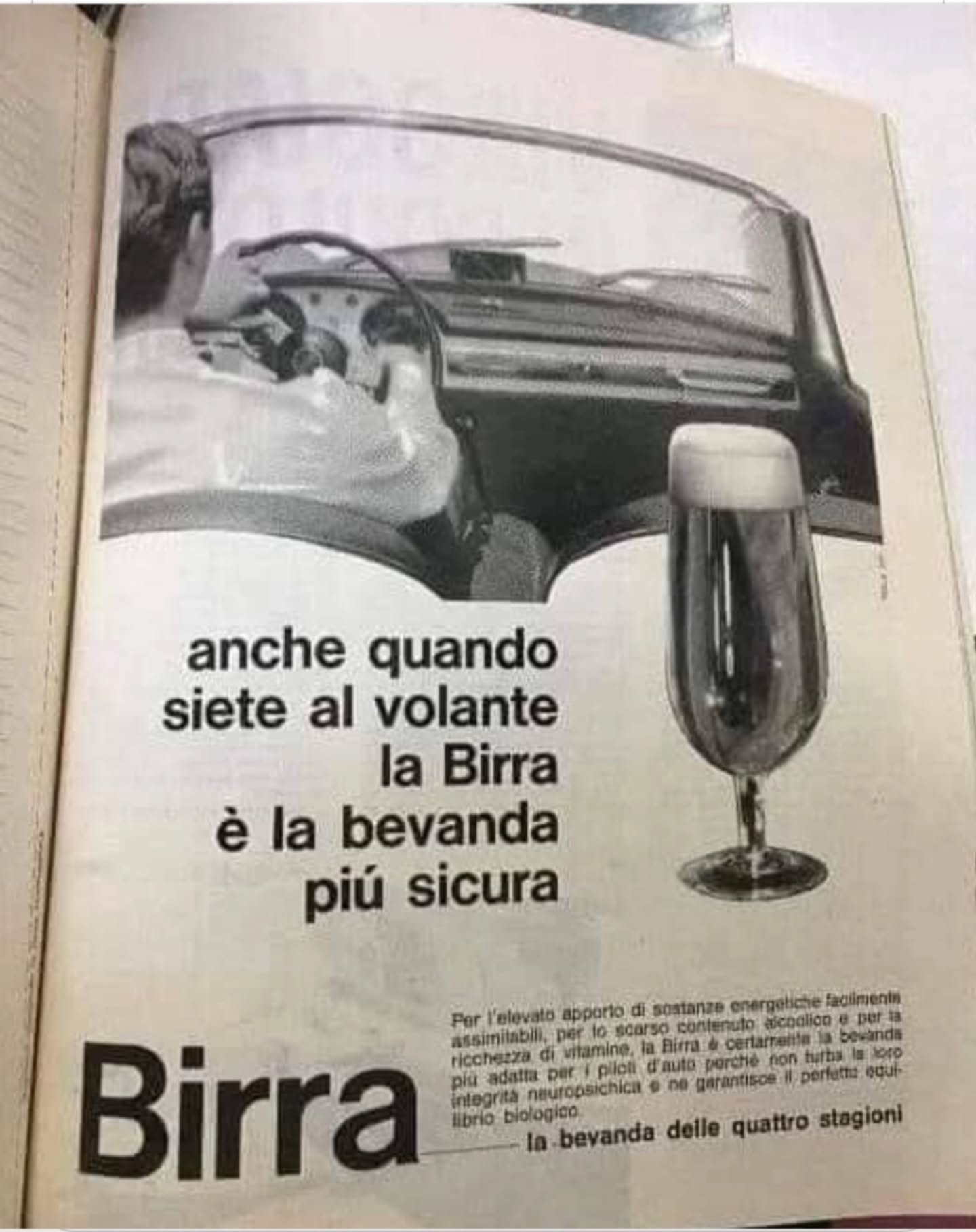 Pubblicità vintage anni '60, atmosfera retrò